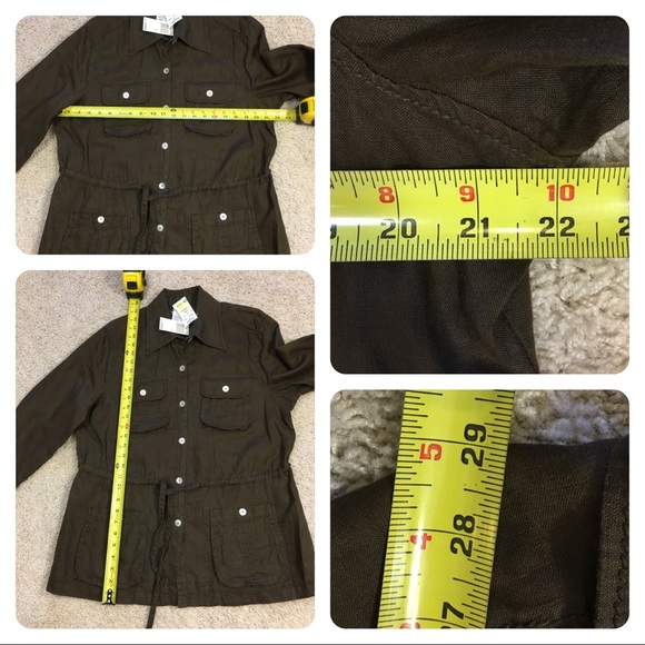 NWT! Atelier Max Linen safari jacket - Picture 4 of 8